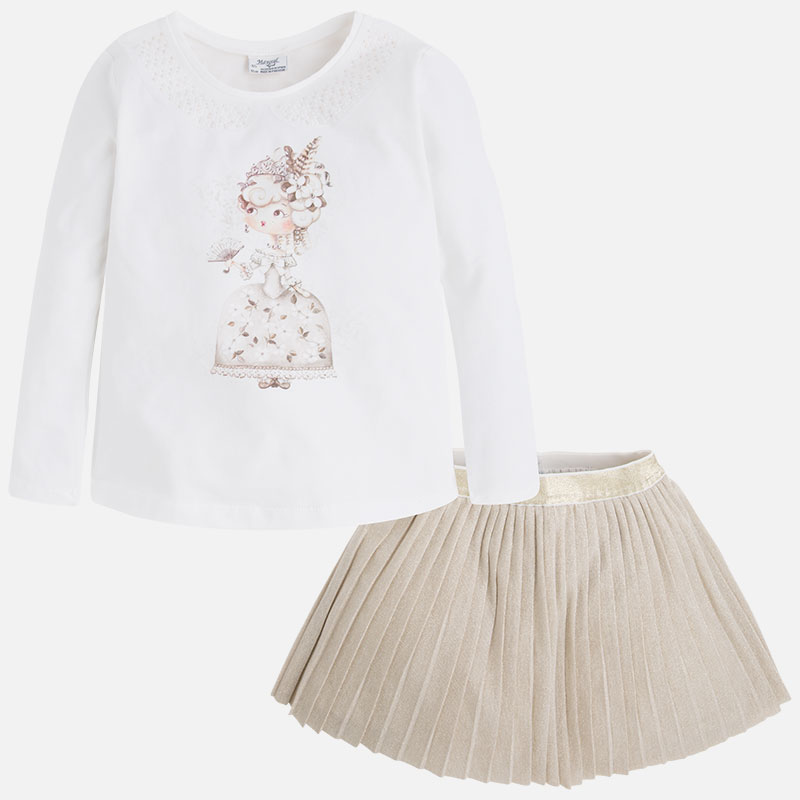 Ensemble fille jupe Mayoral