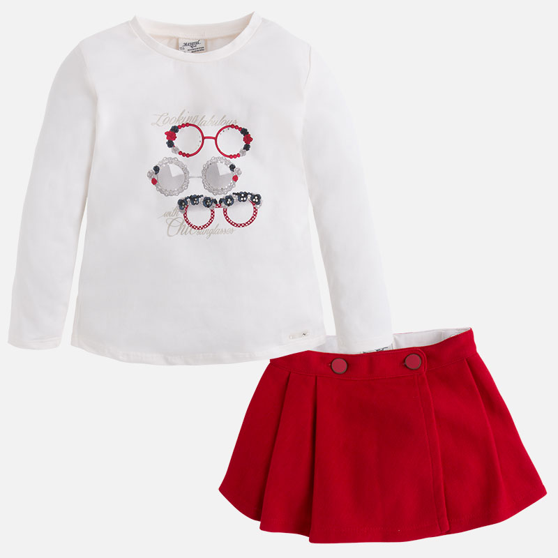 Ensemble fille jupe Mayoral