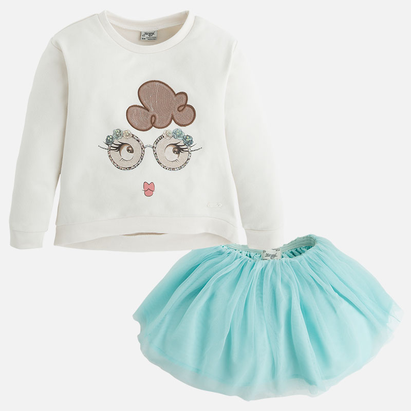 Ensemble fille jupe Mayoral