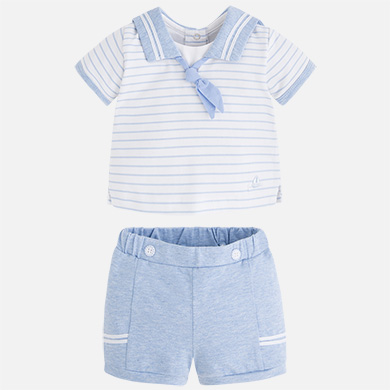 Polo y pantalón corto bebé niño