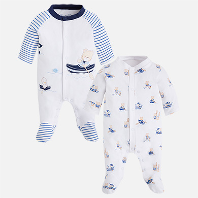 Pijamas largos de bebé niño primera puesta