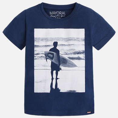 Camiseta niño manga corta print surf