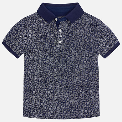 Polo manga corta de niño estampado