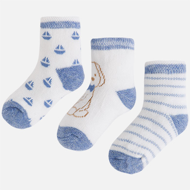 Calcetines bebé niño 3 pares varios diseños
