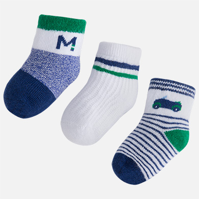 Calcetines bebé niño varios diseños 3 pares