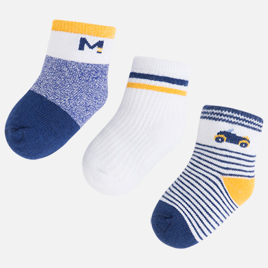 Calcetines bebé niño varios diseños 3 pares