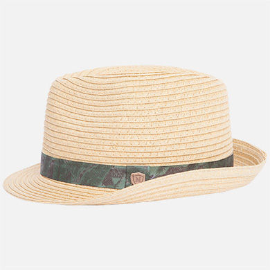 Sombrero de niño tipo paja con cinta rayas