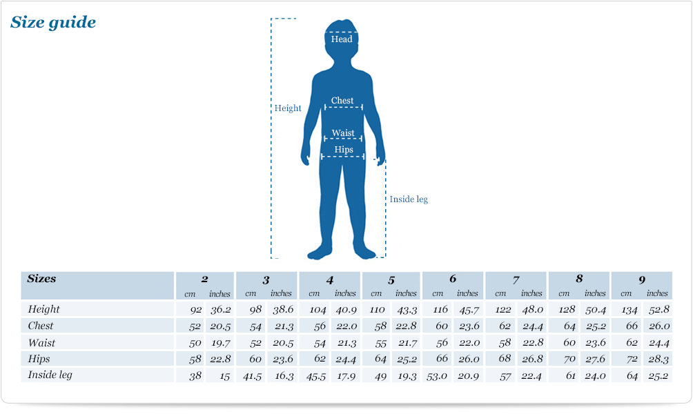 Mayoral Size Chart A Visual Reference of Charts Chart Master