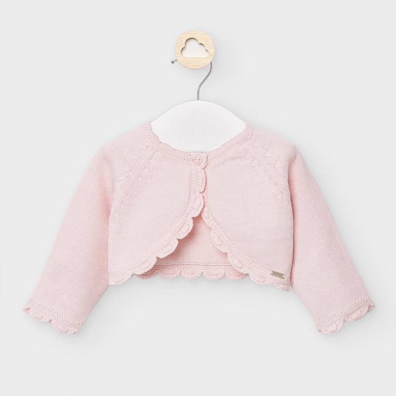 newborn pink cardigan