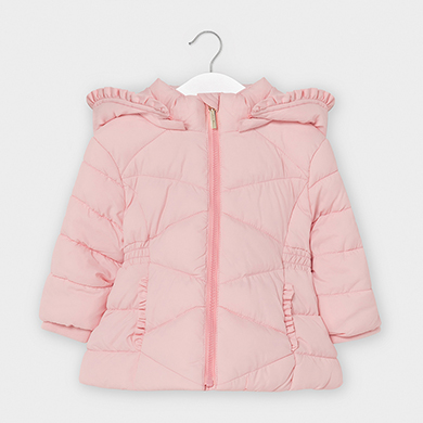 Padded coat basic baby girl Pink 