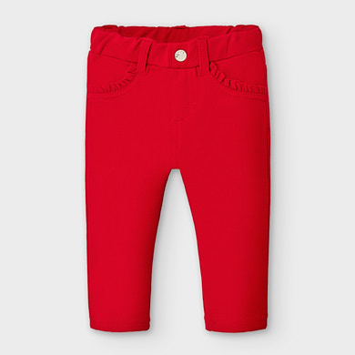 baby girl red jeans