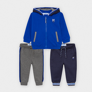 Trening Plus 2 Pantaloni Bebe Baiat Blue Pop Mayoral
