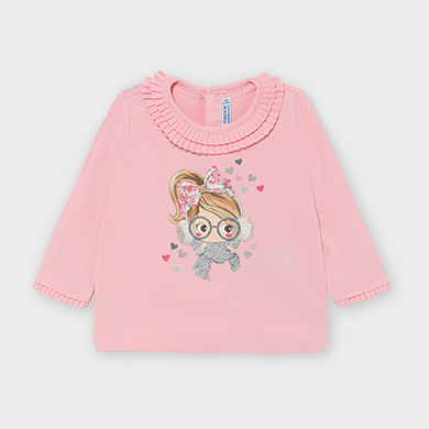 baby girl pink shirt