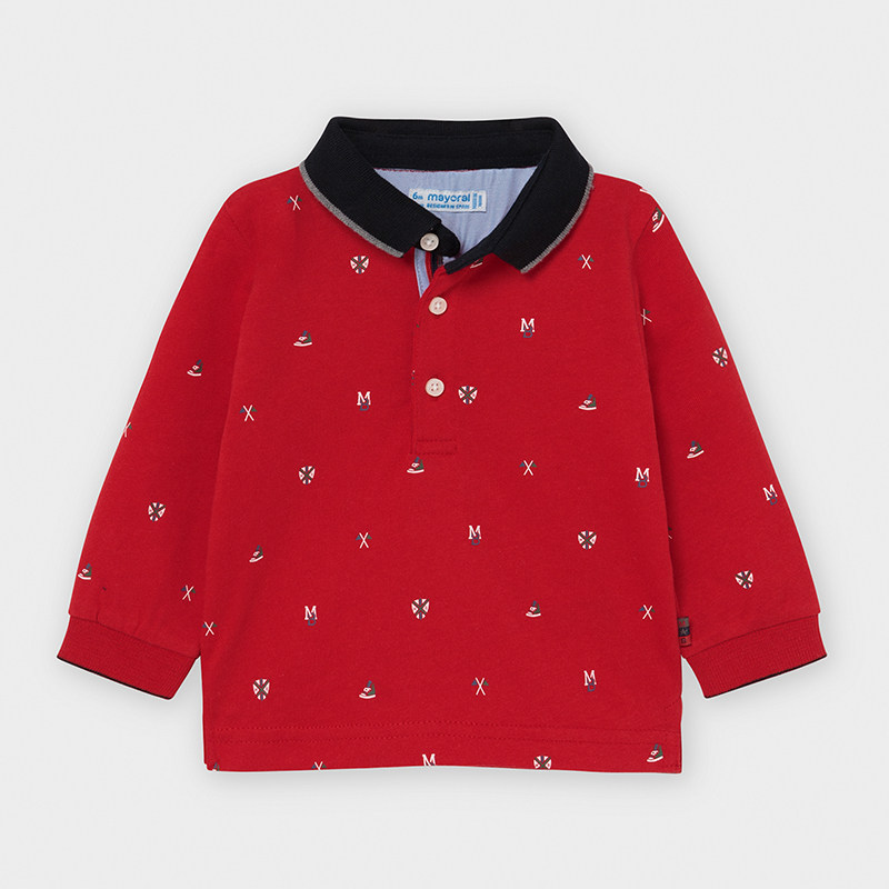 baby boy red polo shirt