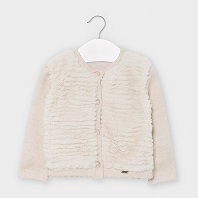 baby girl fur cardigan