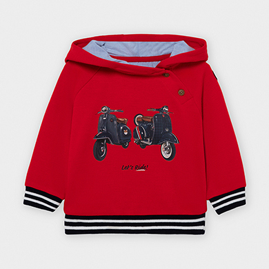 red baby sweatshirt