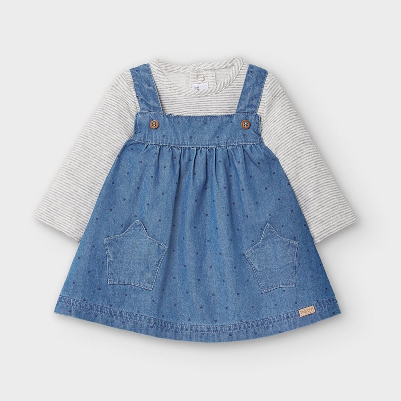 newborn girl Blue denim | Mayoral 