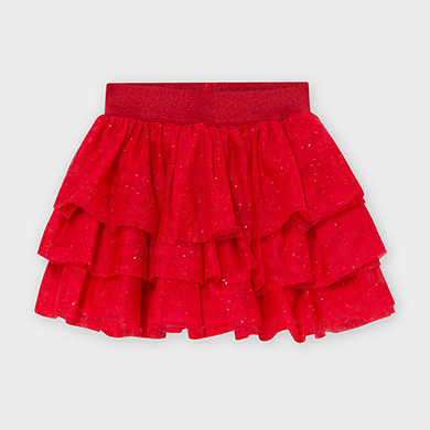 baby girl red skirt