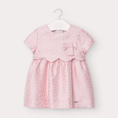Kleid Gepunktet Baby Madchen Rosa Mayoral