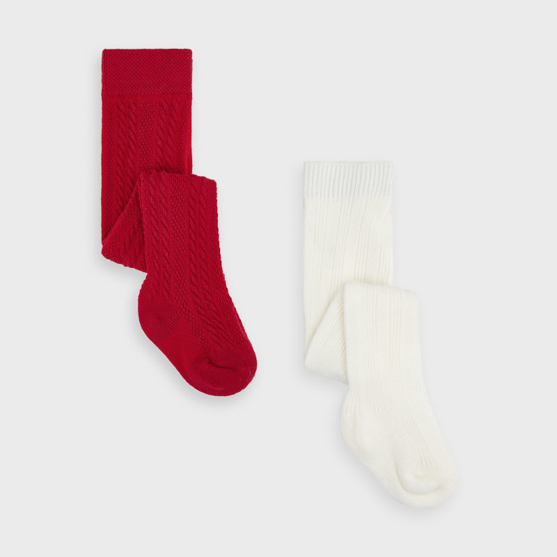 newborn red tights