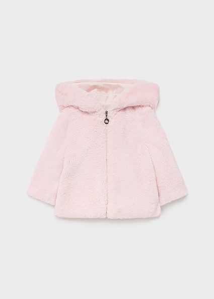 cappotto teddy bambina rosa mayoral