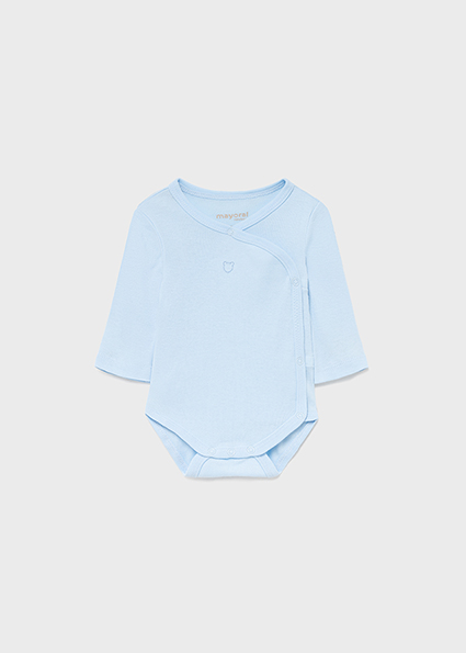 Long Sleeve Onesie Newborn Boy Sky Mayoral