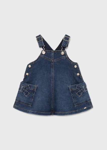 Denim Dungaree Skirt For Baby Girl Denim Mayoral