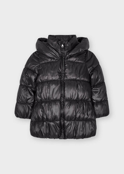 charcoal grey puffer jacket