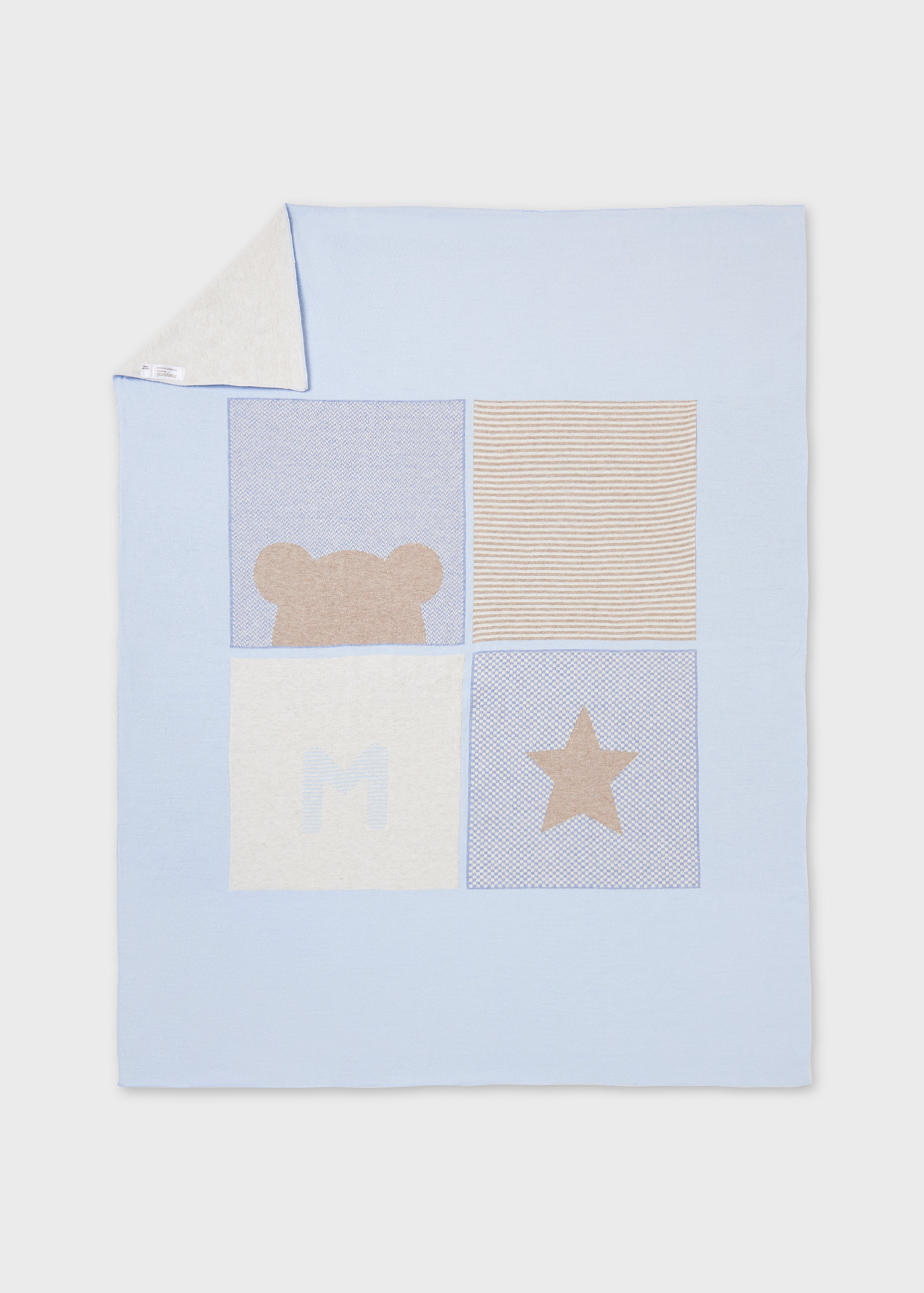 Ecofriends Jacquard Baby Blanket Sky Mayoral