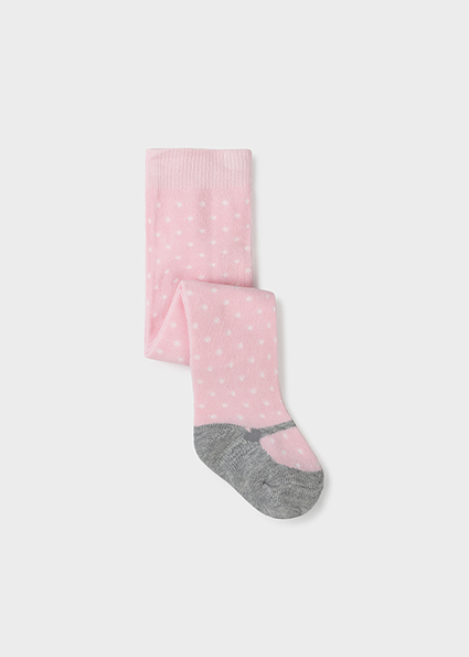 Polka Dot Tights For Baby Girl Pink Mayoral