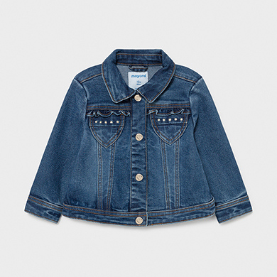 Jeans jacket for baby girl clearance