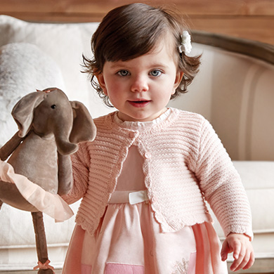 Casaco para bebé menina