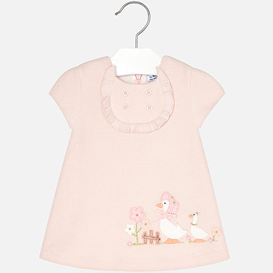 Vestido gansos para bebé menina