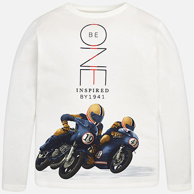 Camisola manga comprida one para menino