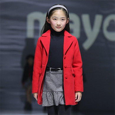 Casaco comprido para menina