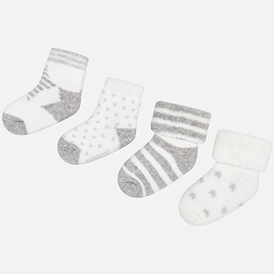 Set 4 soquetes para bebé menino