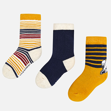 Pack 3 meias combinados para bebé menino