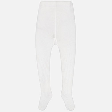 Meia calça canelada para menina