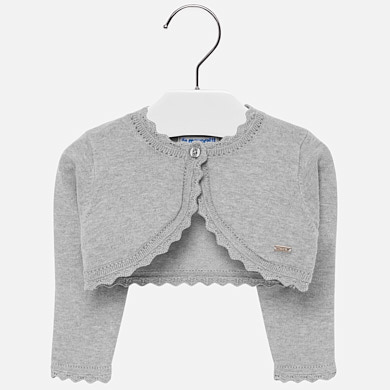 Basic short cardigan for baby girl