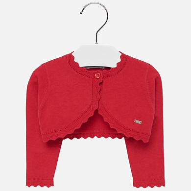 Basic short cardigan for baby girl