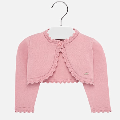 Basic short cardigan for baby girl