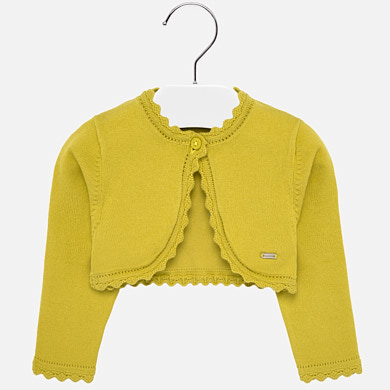 Basic short cardigan for baby girl