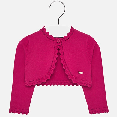 Basic short cardigan for baby girl