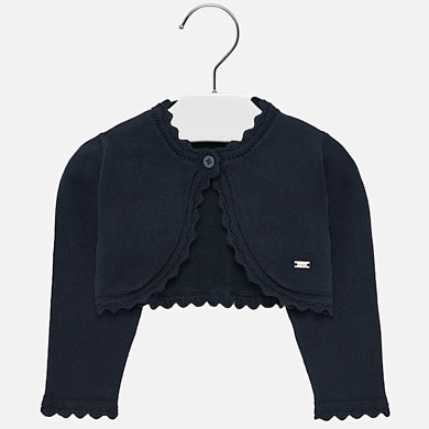 Basic short cardigan for baby girl
