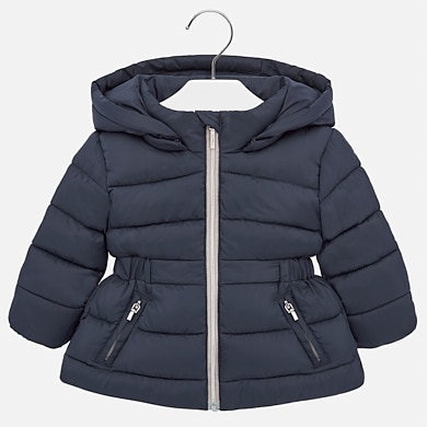 Basic padded coat for baby girl