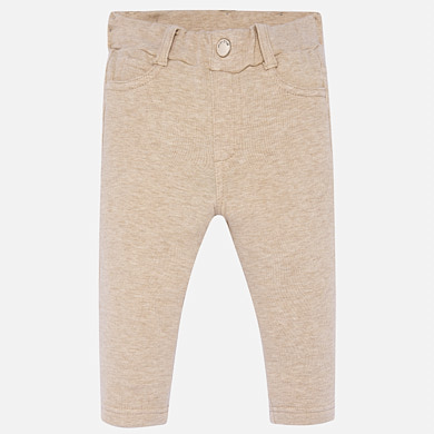Basic fleece trousers for baby girl