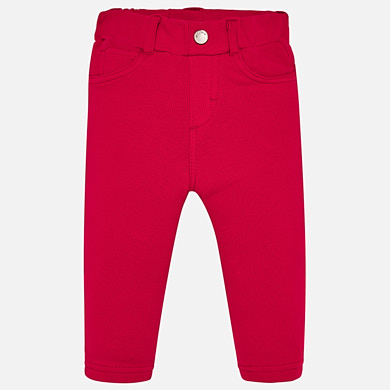 Basic fleece trousers for baby girl