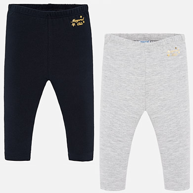 Basic leggings set for baby girl