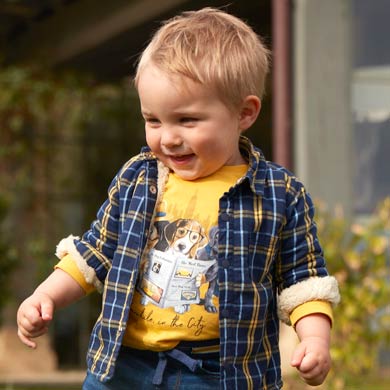 Long sleeved puppies t-shirt for baby boy