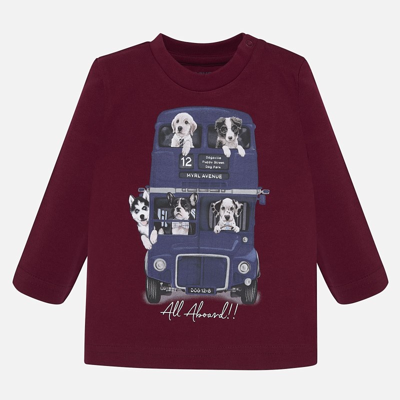 burgundy shirt for baby boy